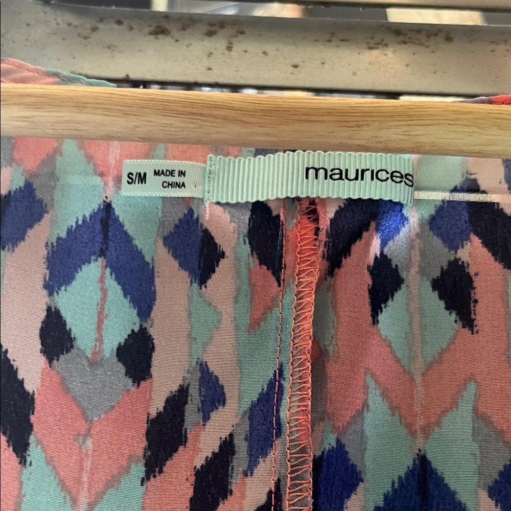 Maurices Multicolor Patterned Kimono - Picture 2 of 5